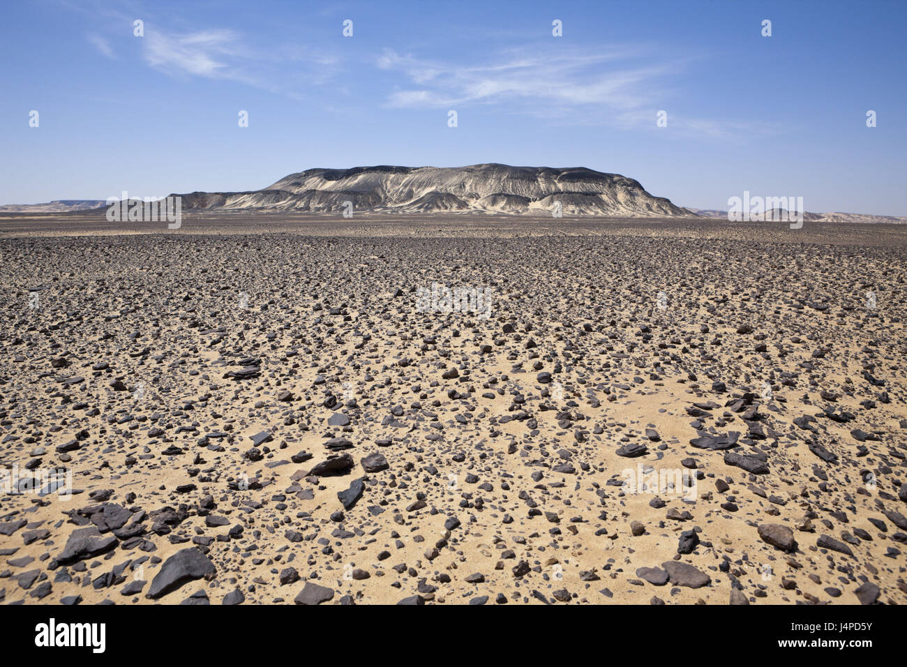 Black desert, Egypt, Libyan desert, Stock Photo