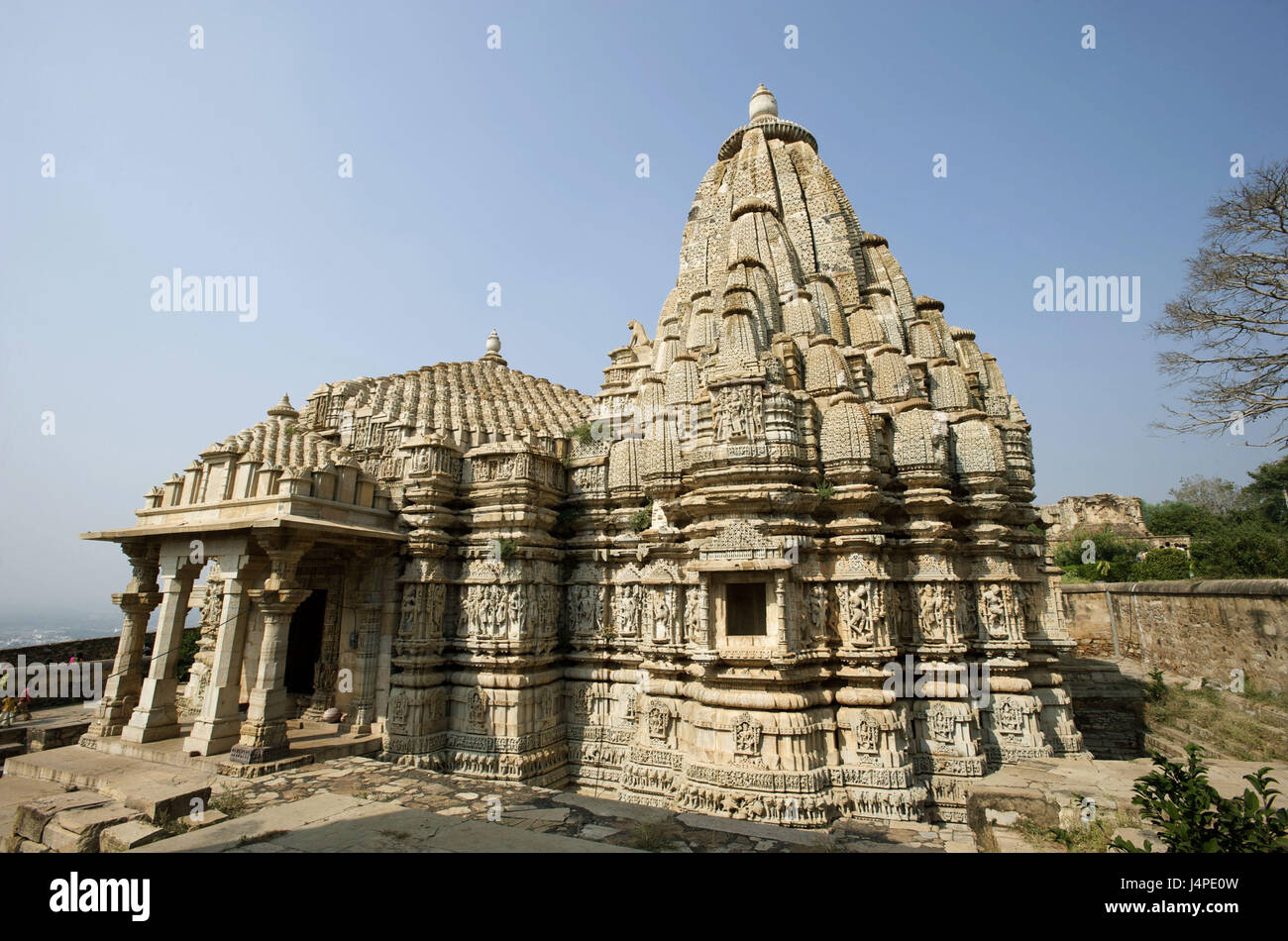 India, Rajasthan, Chittorgarh, temple of Samiddheshwara, Stock Photo