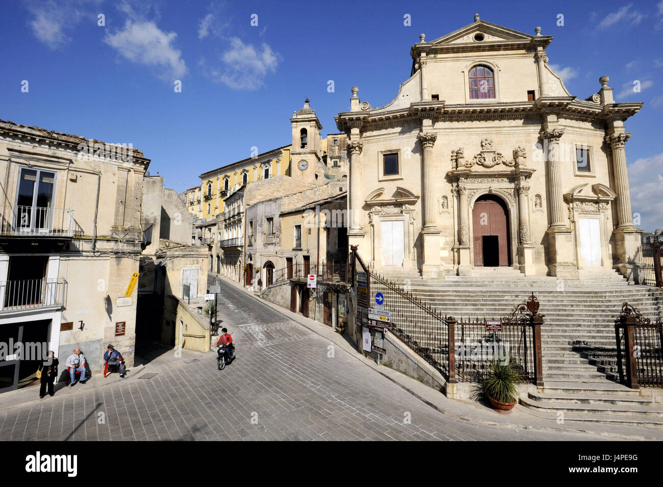 Italy, Sicily, Ragusa Ibla, Chiesa Anime Sante del Purgatorio, Stock Photo
