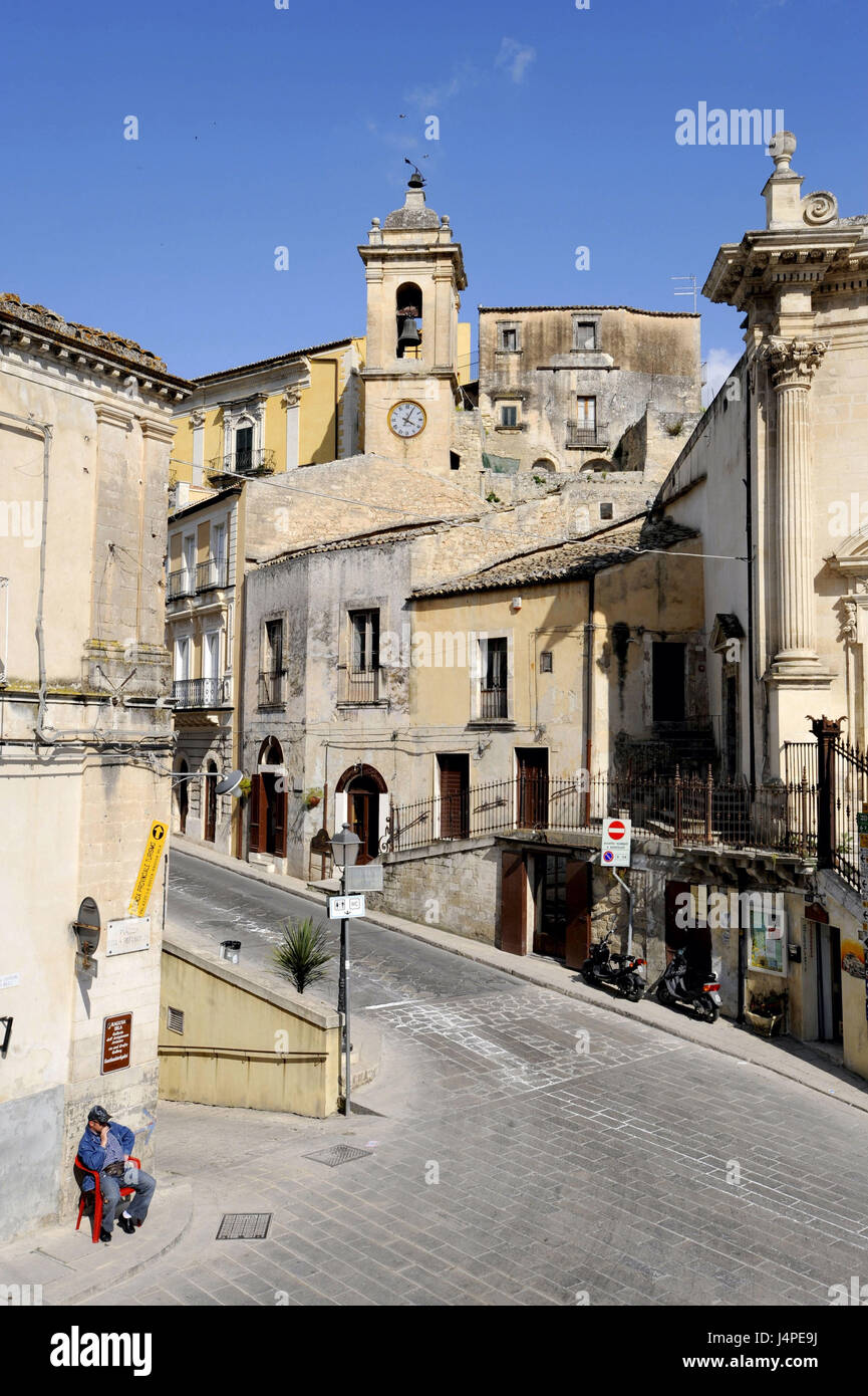 Italy, Sicily, Ragusa Ibla, Chiesa Anime Sante del Purgatorio, Stock Photo
