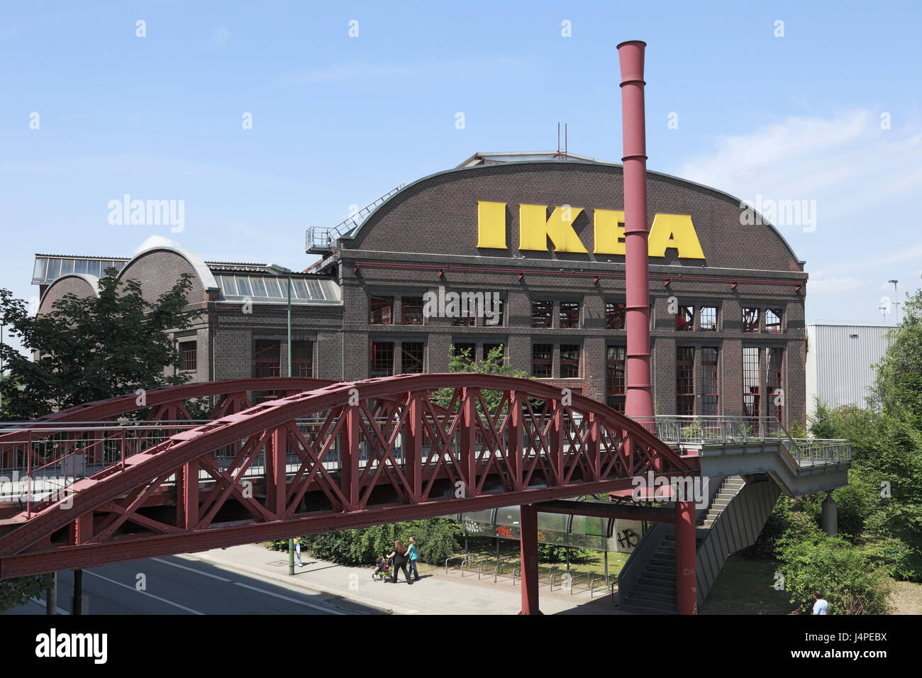 Germany, North Rhine-Westphalia, food, Friedrich Alfred Krupp, workshop, car park, IKEA, Stock Photo