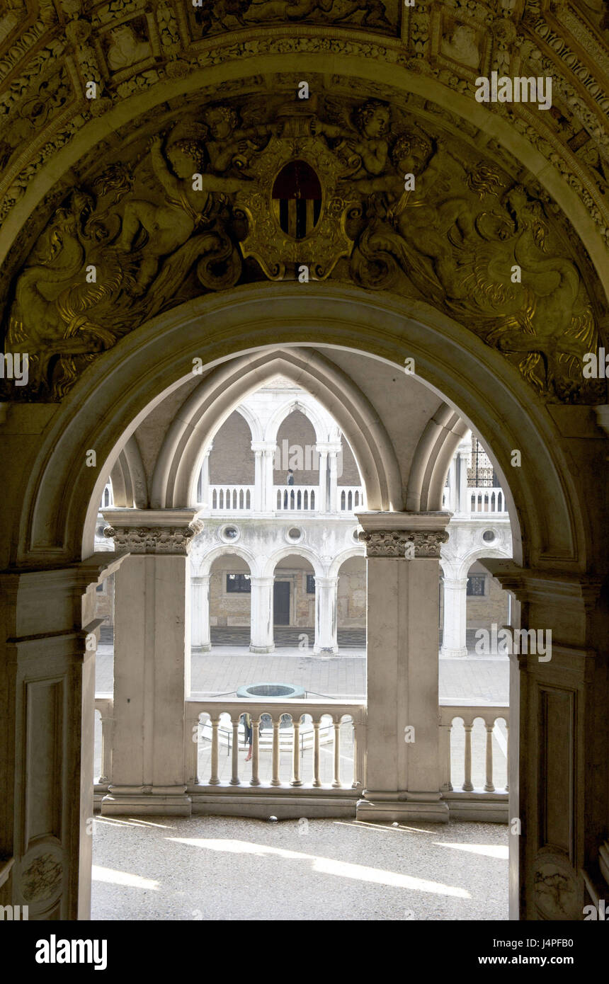 Italy, Veneto, Venice, Palazzo Ducale, Stock Photo