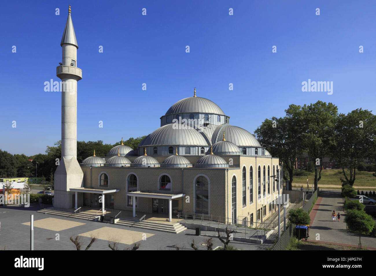 Germany, North Rhine-Westphalia, dysentery area, Duisburg, DITIB Merkez mosque, Turkish-Islamic union, Stock Photo