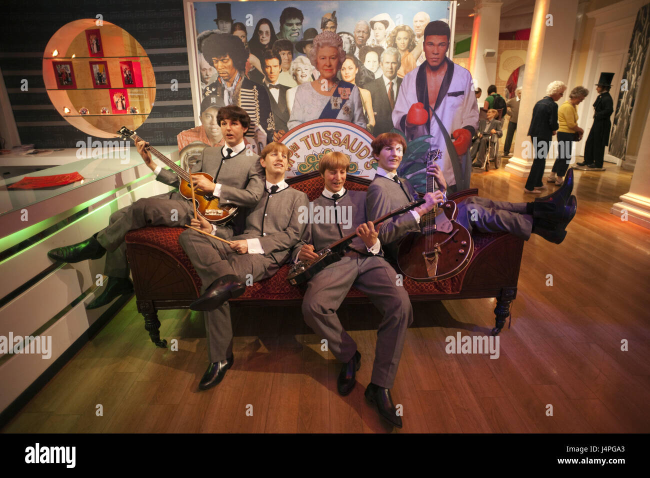 Great Britain, England, London, Madame Tussaud's, wax character's cabinet, The the Beatles, Stock Photo