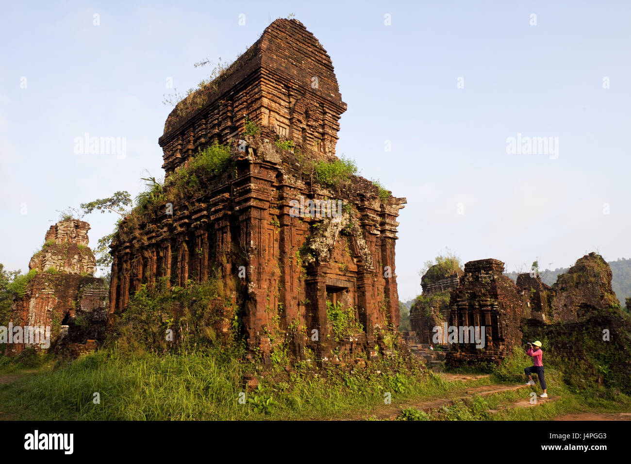 Vietnam, micron Son, Cham ruins, tourist, no model release, Stock Photo