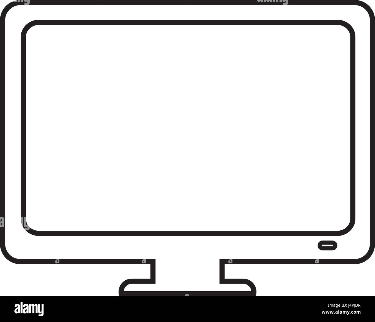 computer desktop isolated icon Stock Vector Image & Art - Alamy