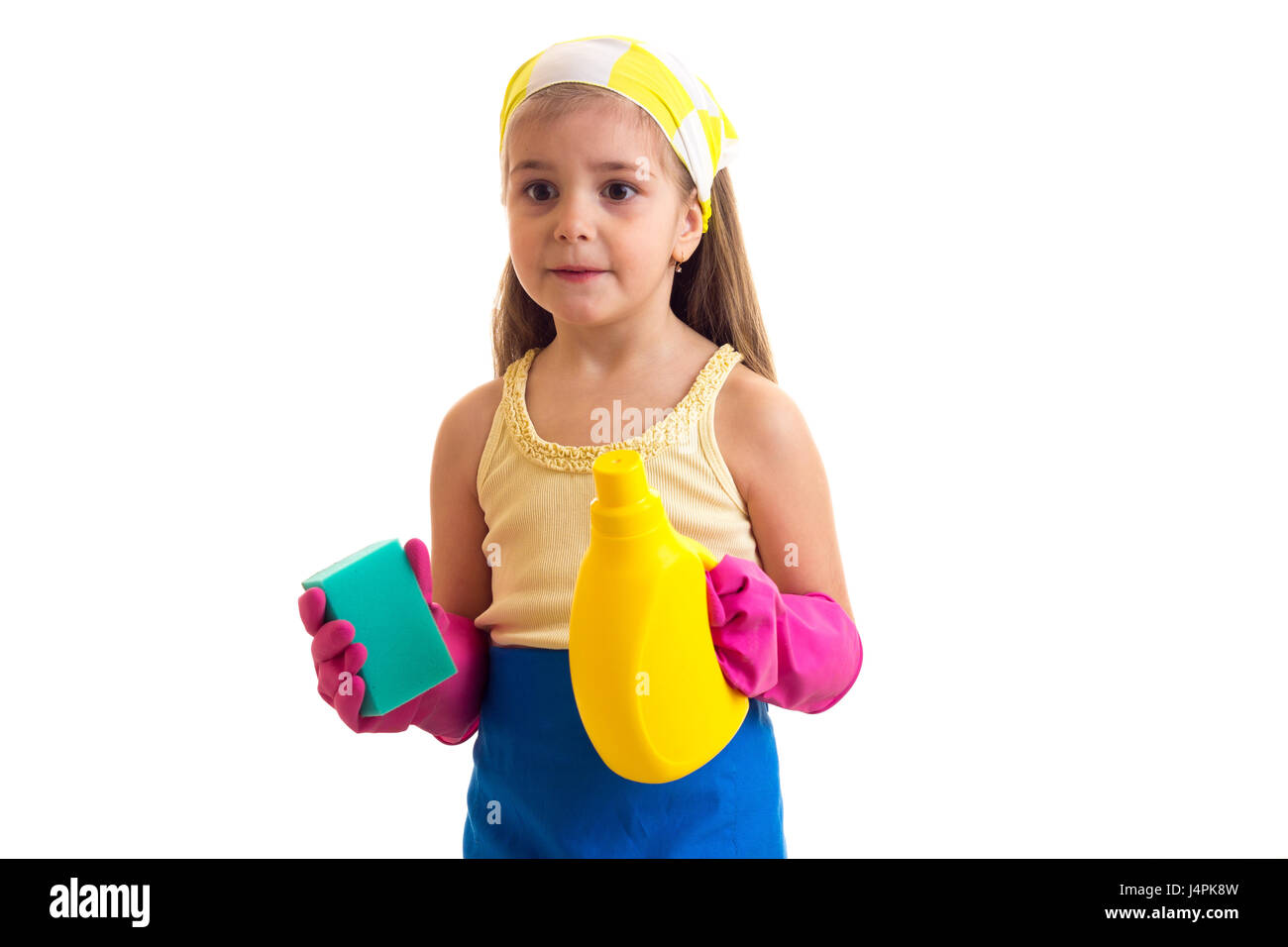 Apron girl hi-res stock photography and images - Alamy