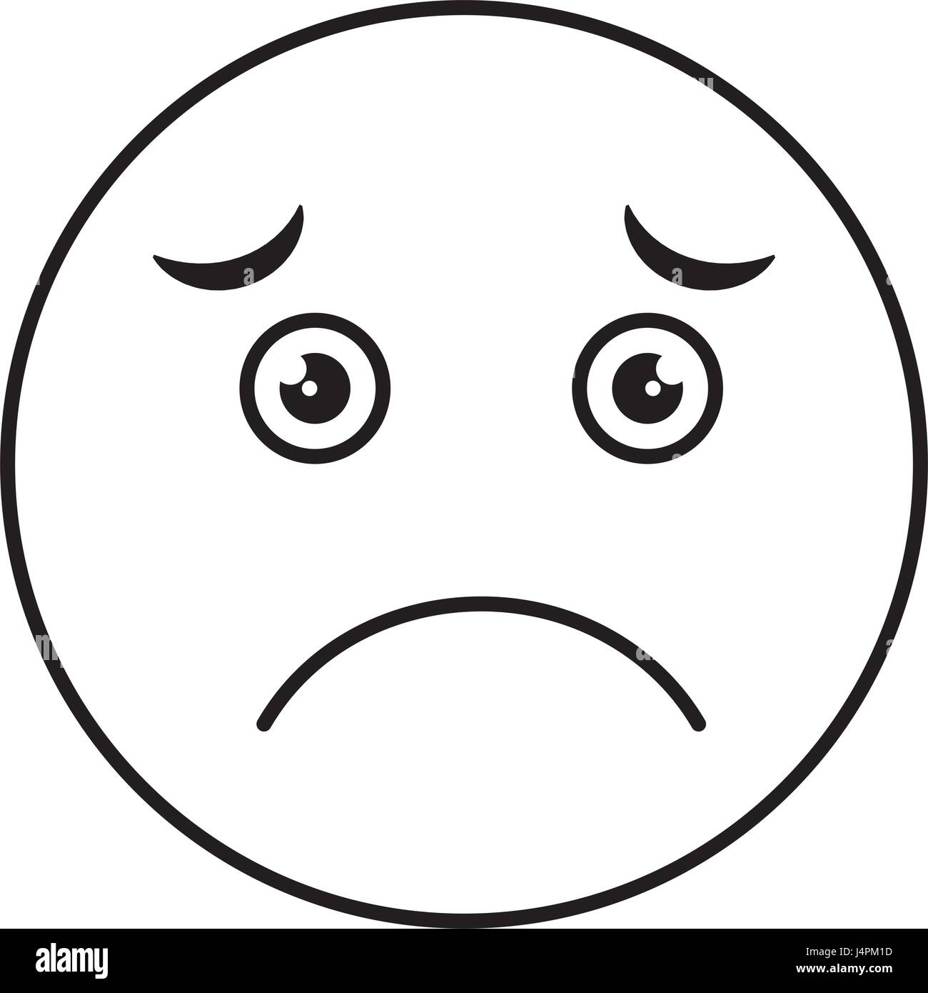 Sad Faces Clip Art Black And White