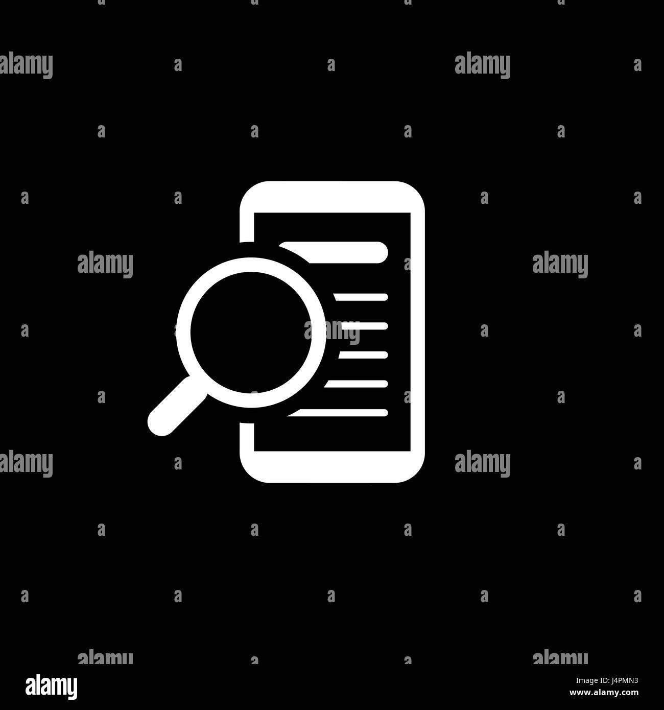 Innovative Search Icon. Business Concept. Flat Design. Stock Vector