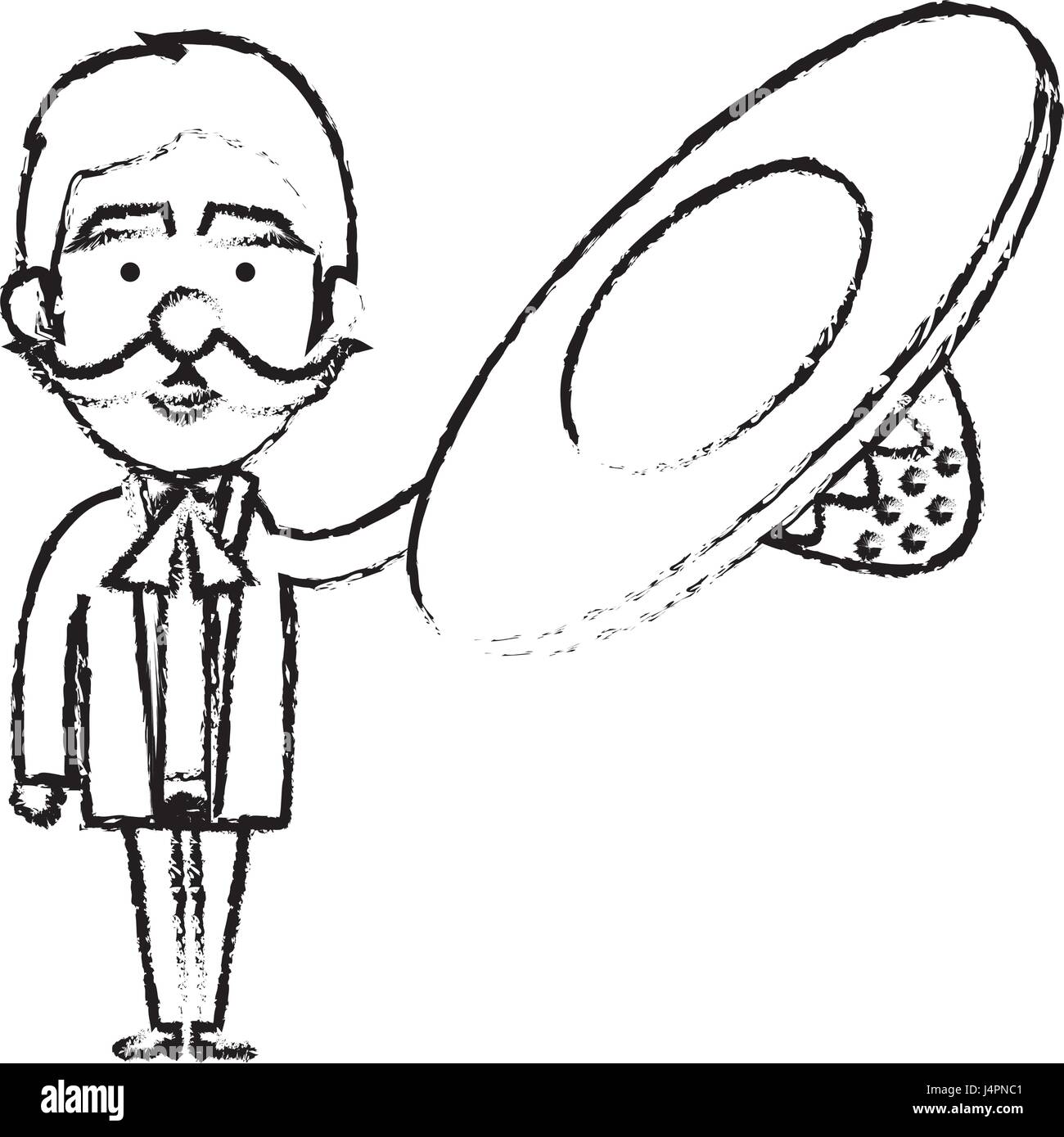 Mexican mariachi avatar character Stock Vector Image &amp; Art - Alamy