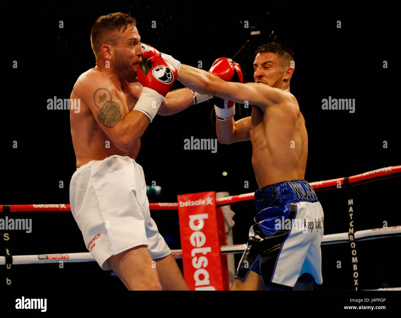 Charlie Williams (right) in action against Josh Thorne during their  Lightweight bout at the the Barclaycard Arena, Birmingham Stock Photo -  Alamy