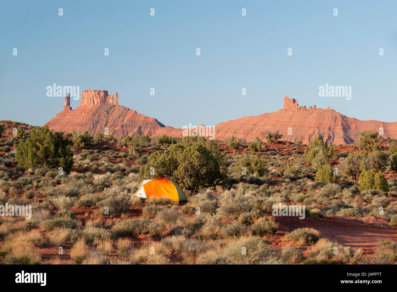 View from the Upper Onion Creek campground in Professor Valley, near