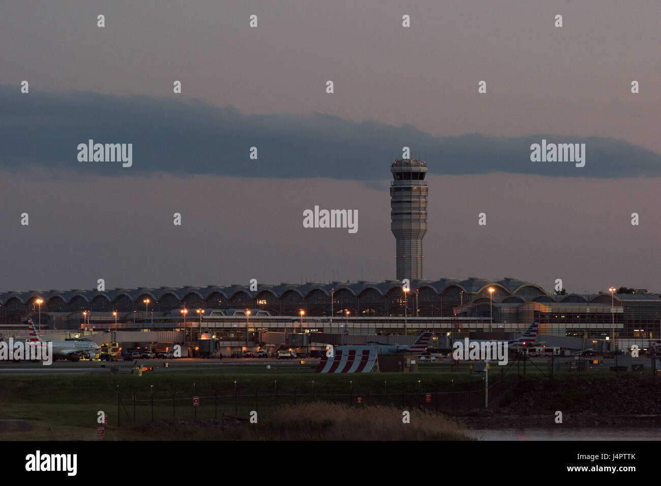 Arlington, Virginia/USA – May 8 2017: Activity at Ronald Reagan Washington National Airport Stock Photo