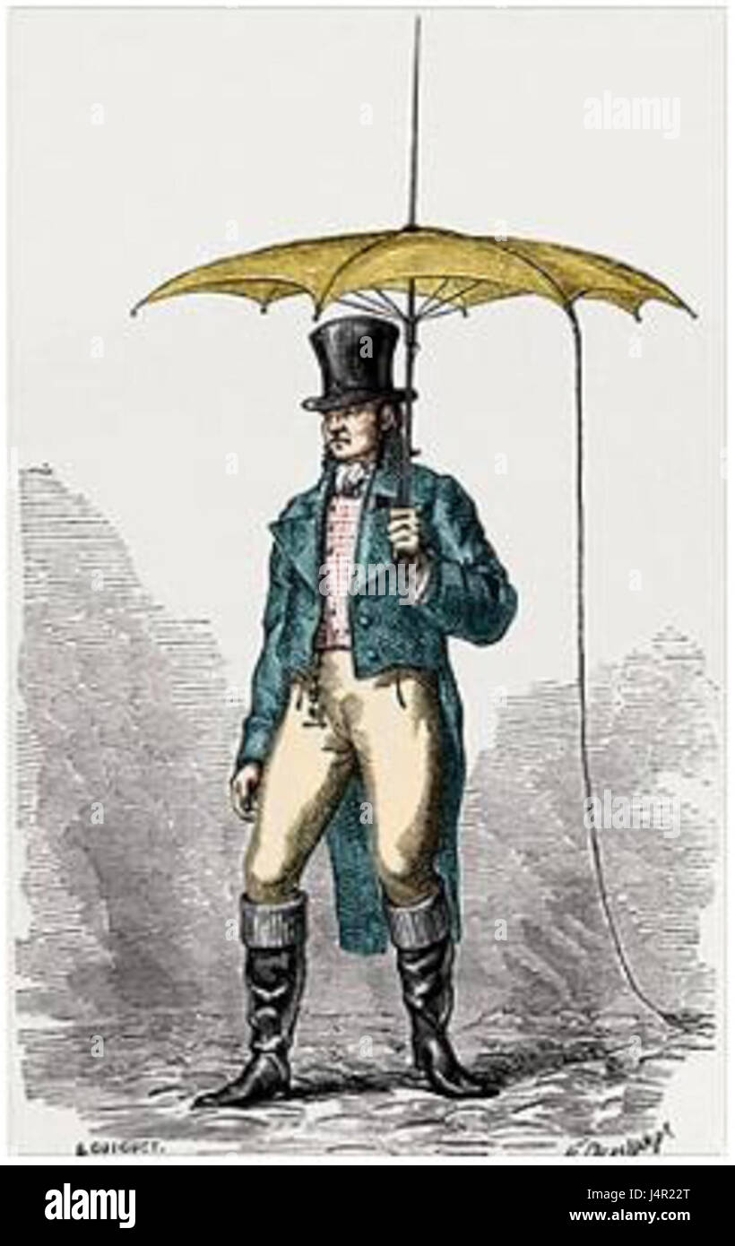 Umbrella fitted with lightning conductor Stock Photo Alamy