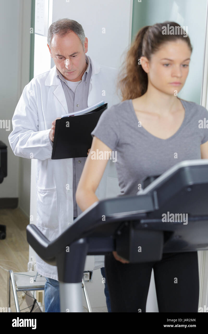 experiments on the treadmill Stock Photo - Alamy