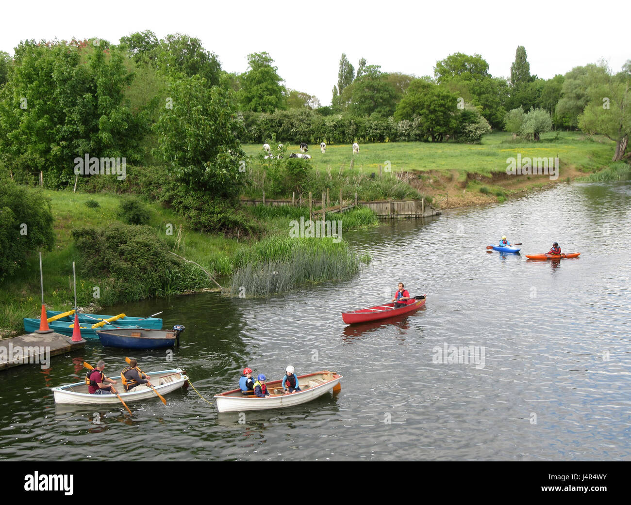 Great barford bridge river great ouse hires stock photography and