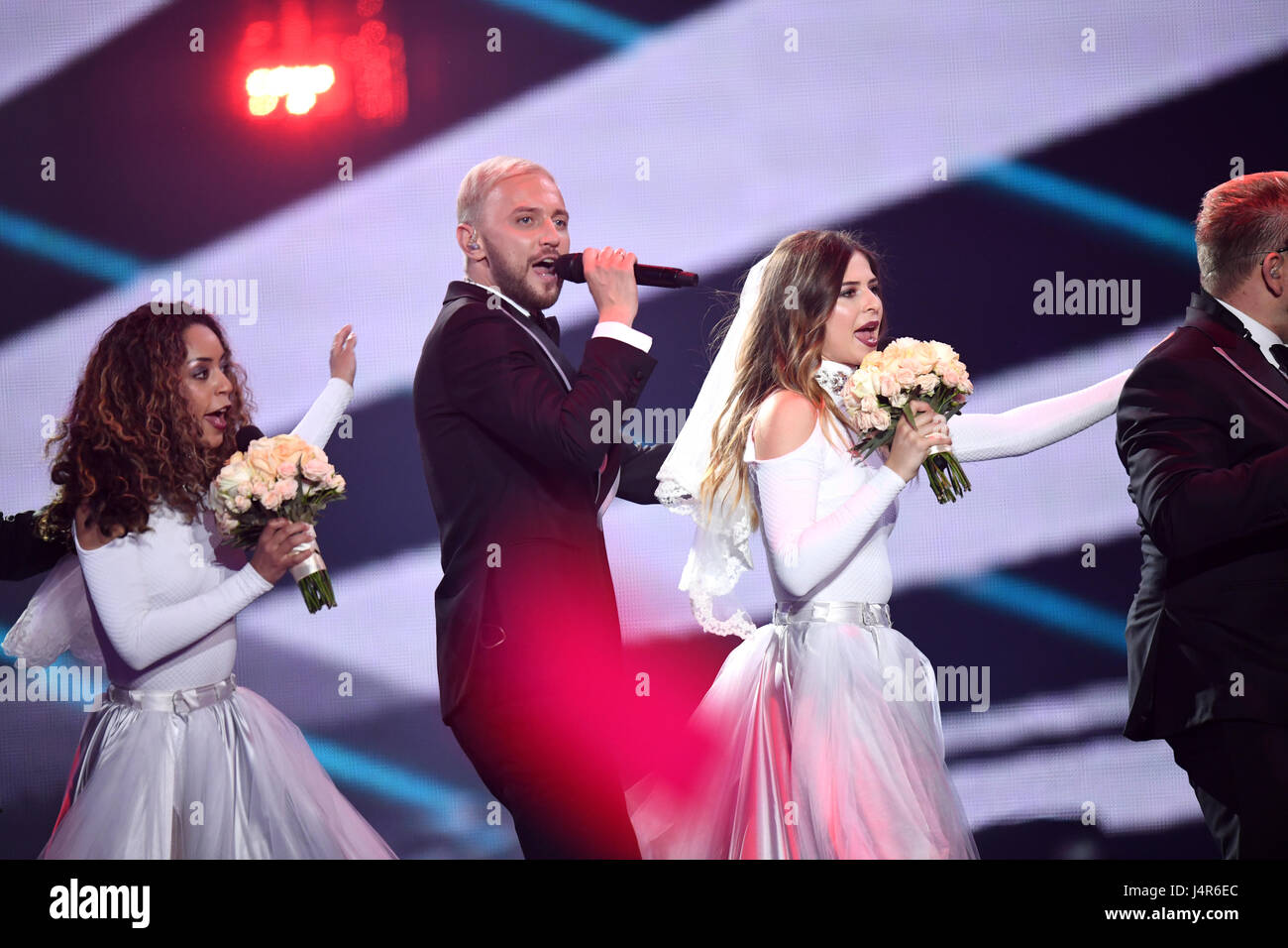 Kiev, Ukraine. 13th May, 2017. SunStroke Project performs 'Hey Mamma' Stock  Photo - Alamy