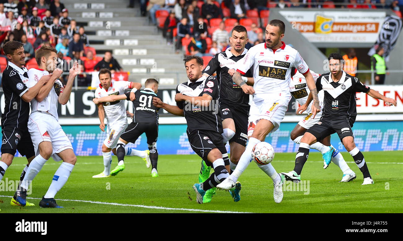 Sion 13 05 2017 Football Raiffeisen Super League Fc Sion Fc Stock Photo Alamy