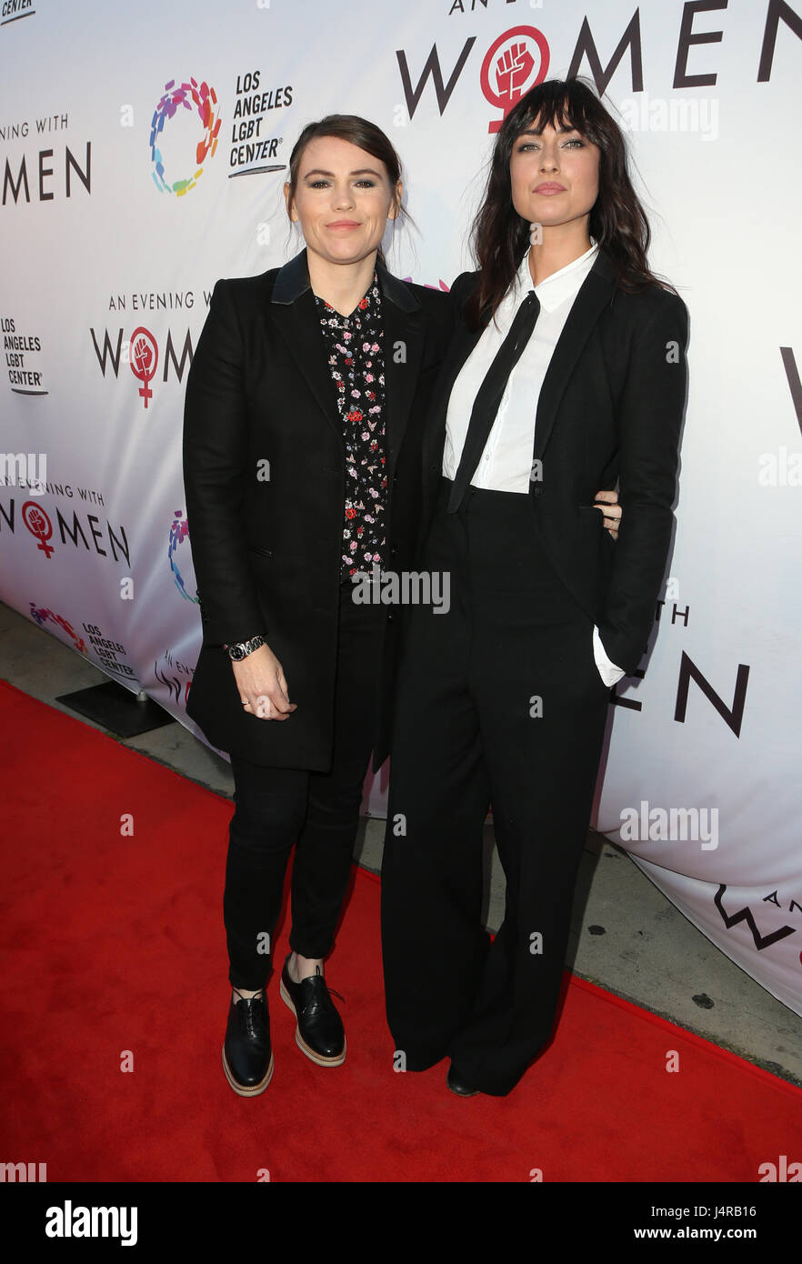 Hollywood, Ca. 13th May, 2017. Clea DuVall, Mia Weier, At Los Angeles LGBT Center's An Evening With Women At The Hollywood Palladium In California on May 13, 2017. Credit: Fs/Media Punch/Alamy Live News Stock Photo