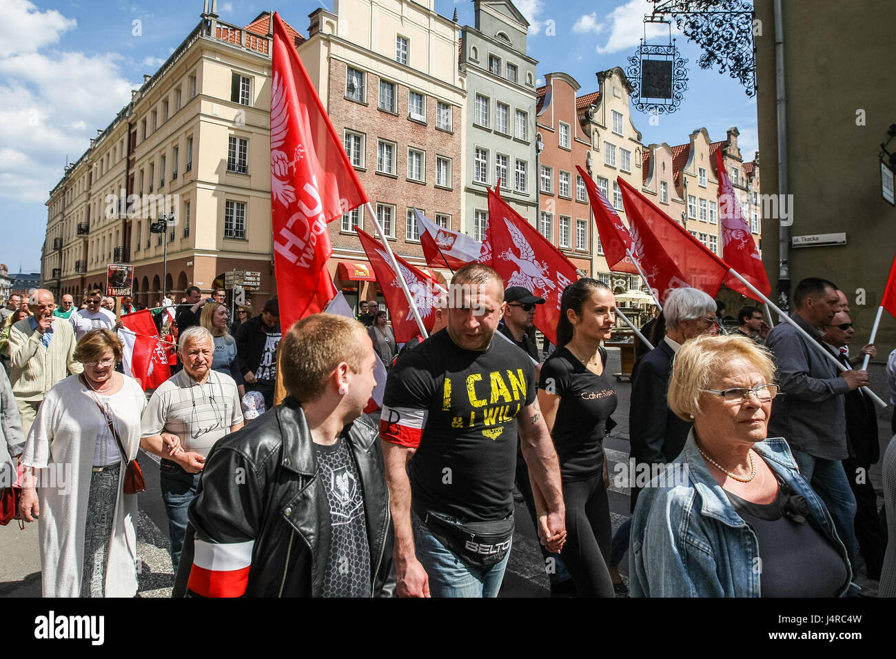 Wroclaw, Poland. 1st May, 2016. Arm band of ONR (National Radical Camp  Stock Photo - Alamy