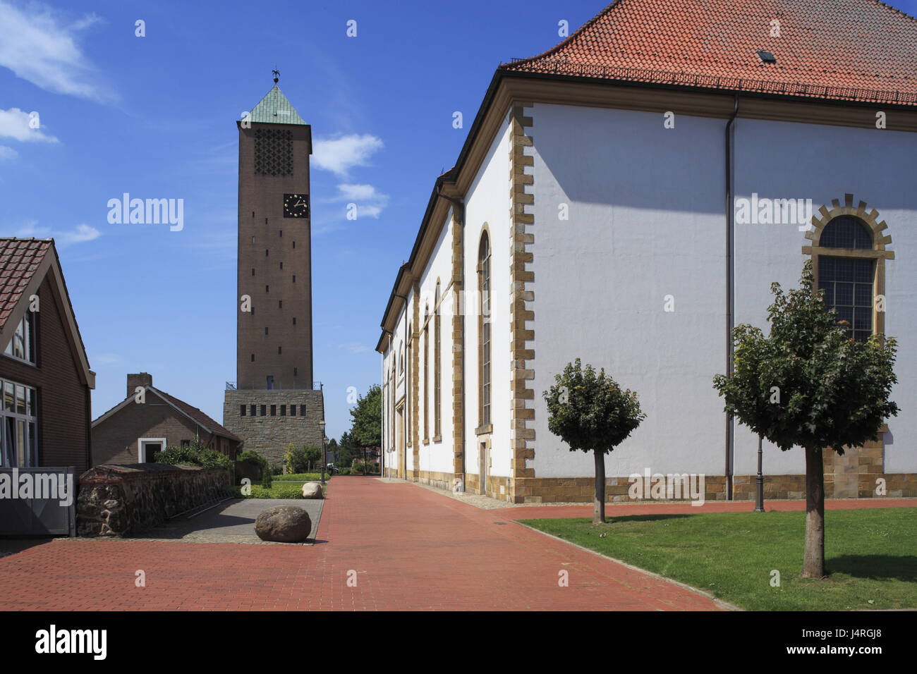 Germany, Löningen, hare's valley, Oldenburg cathedral country, Lower Saxony, parish church Saint Vitus, Stock Photo