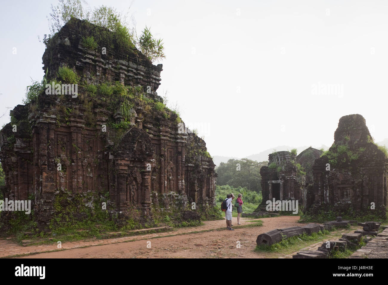 Vietnam, micron Son, Cham ruins, tourists, no model release, Stock Photo