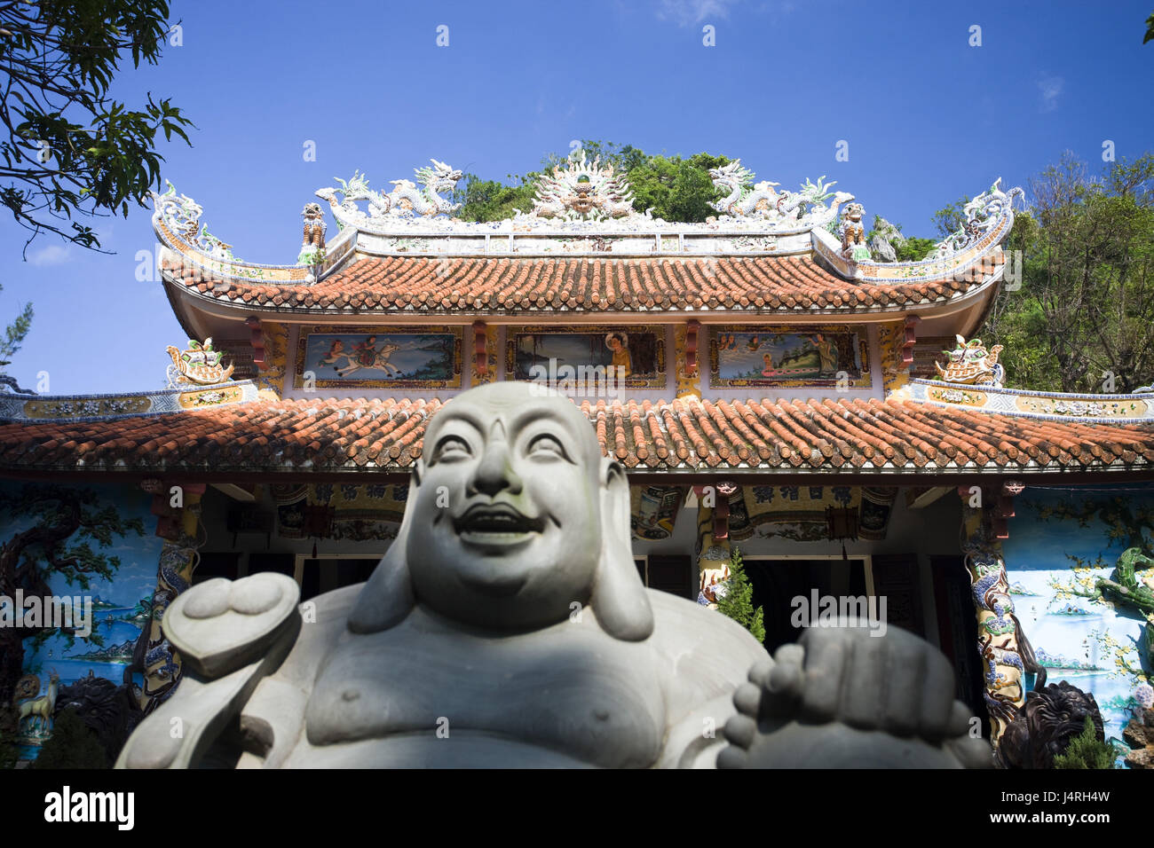Vietnam, Because Nang, marble mountains, marble pagoda, Buddha's character, detail, Stock Photo