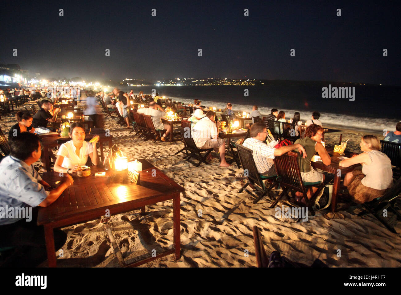 Indonesia, Bali, island, Jimbaran Beach, beach, restaurant, Seafood