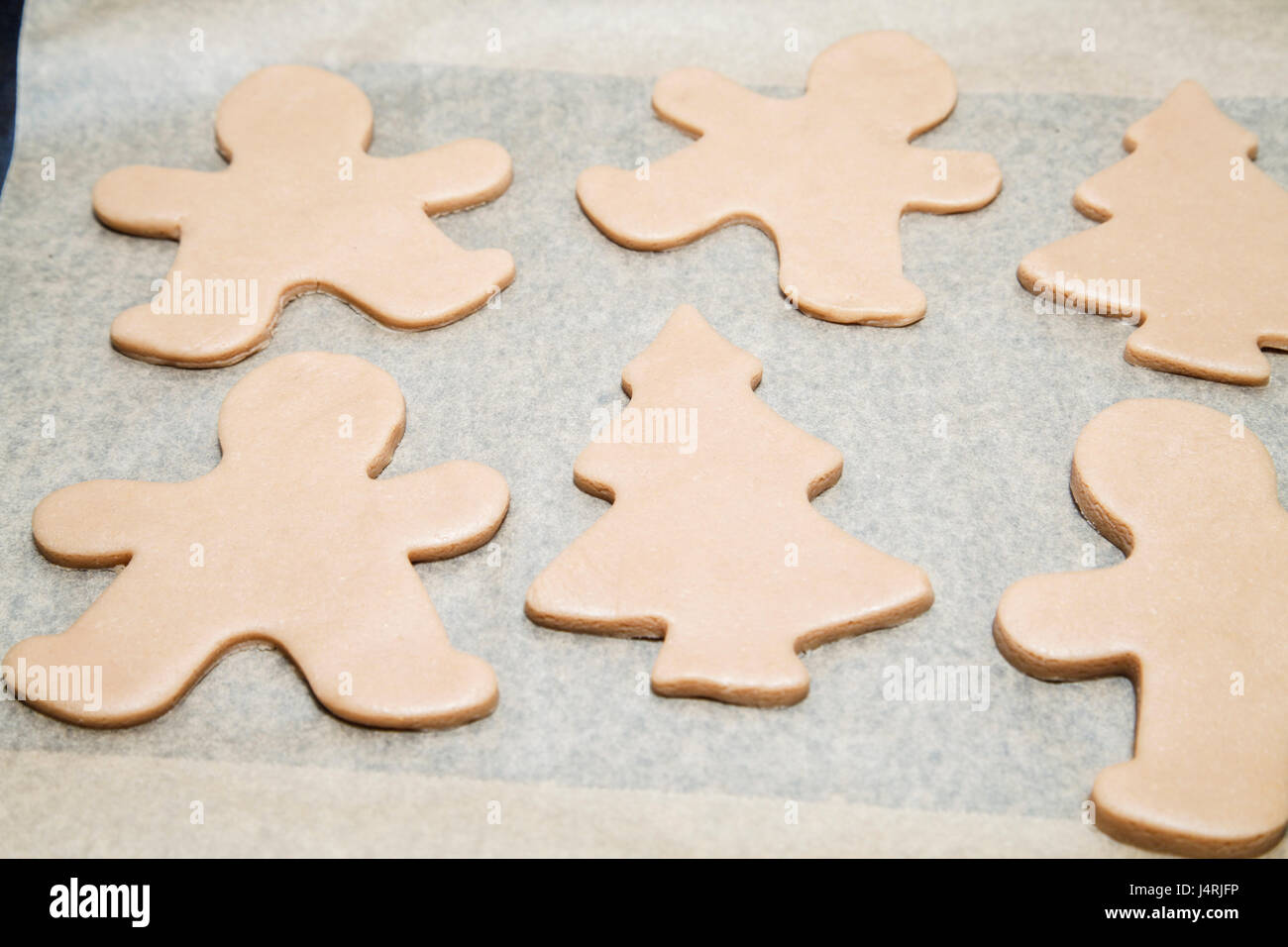Gingerbread shapes Stock Photo