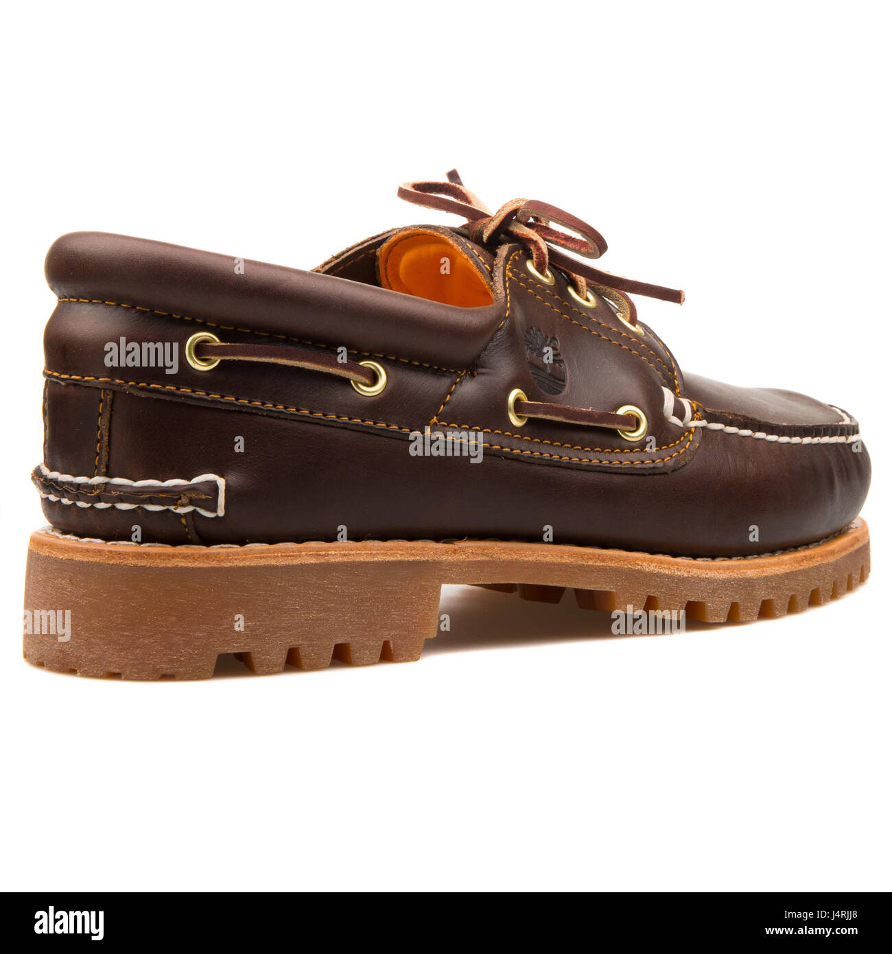 Timberland 3-Eye Classic Handsewn Lug Shoes Brown - 30003 Stock Photo -  Alamy