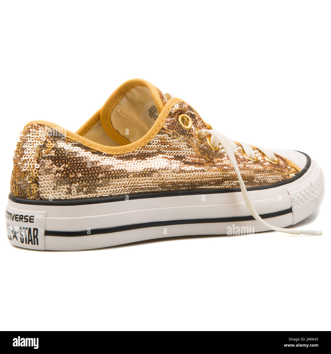 Converse Chuck Taylor All Star CT Sequin OX Gold White - 549664C Stock  Photo - Alamy