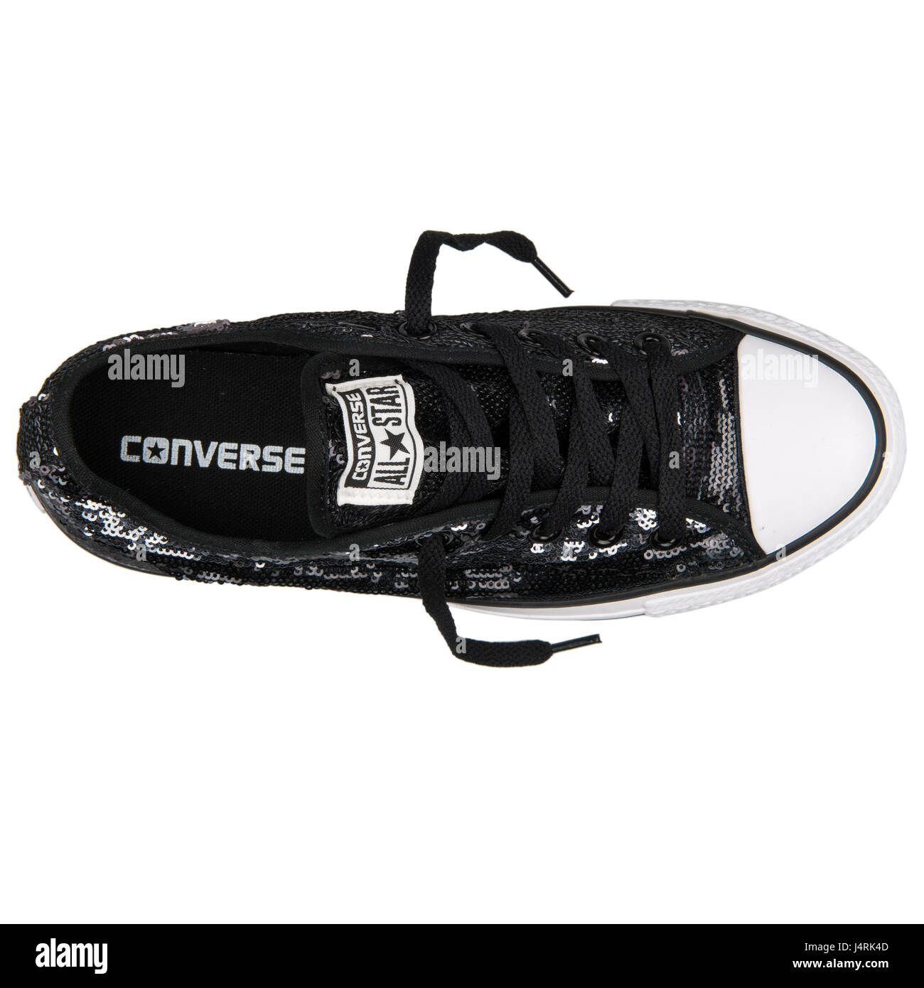 Converse Chuck Taylor All Star OX Sequin Black Sliver - 549665C Stock Photo  - Alamy