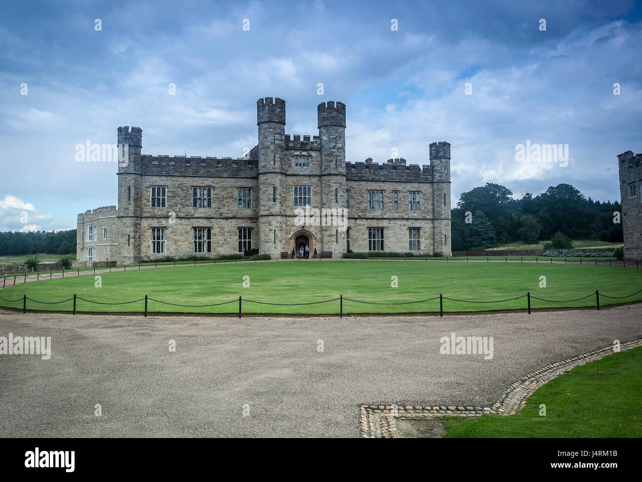 Leeds castle, situated in Kent, England Stock Photo