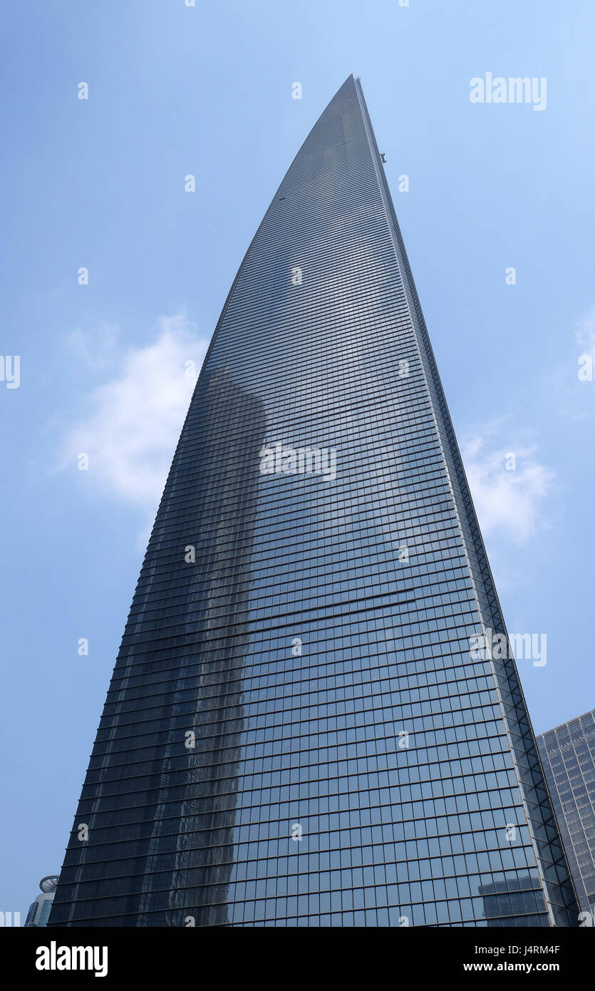 Shanghai World Financial Center (SWFC), Shanghai. China Stock Photo