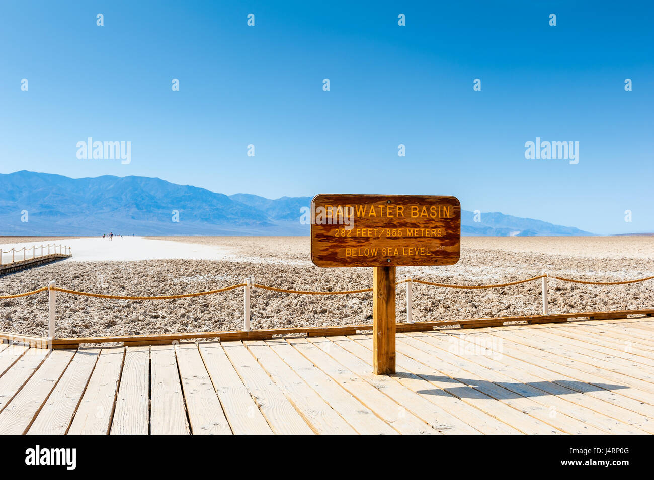 Badwater Basin in Death Valley National Park, California, USA Stock Photo