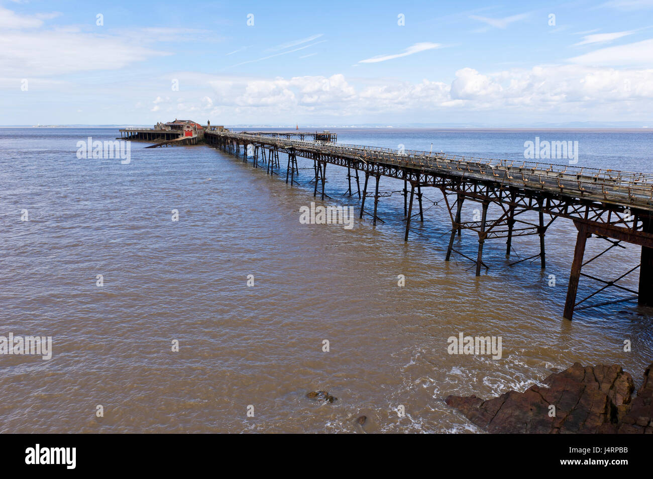 Birnbeck Pier, Weston-Super-Mare, North Somerset, England Stock Photo