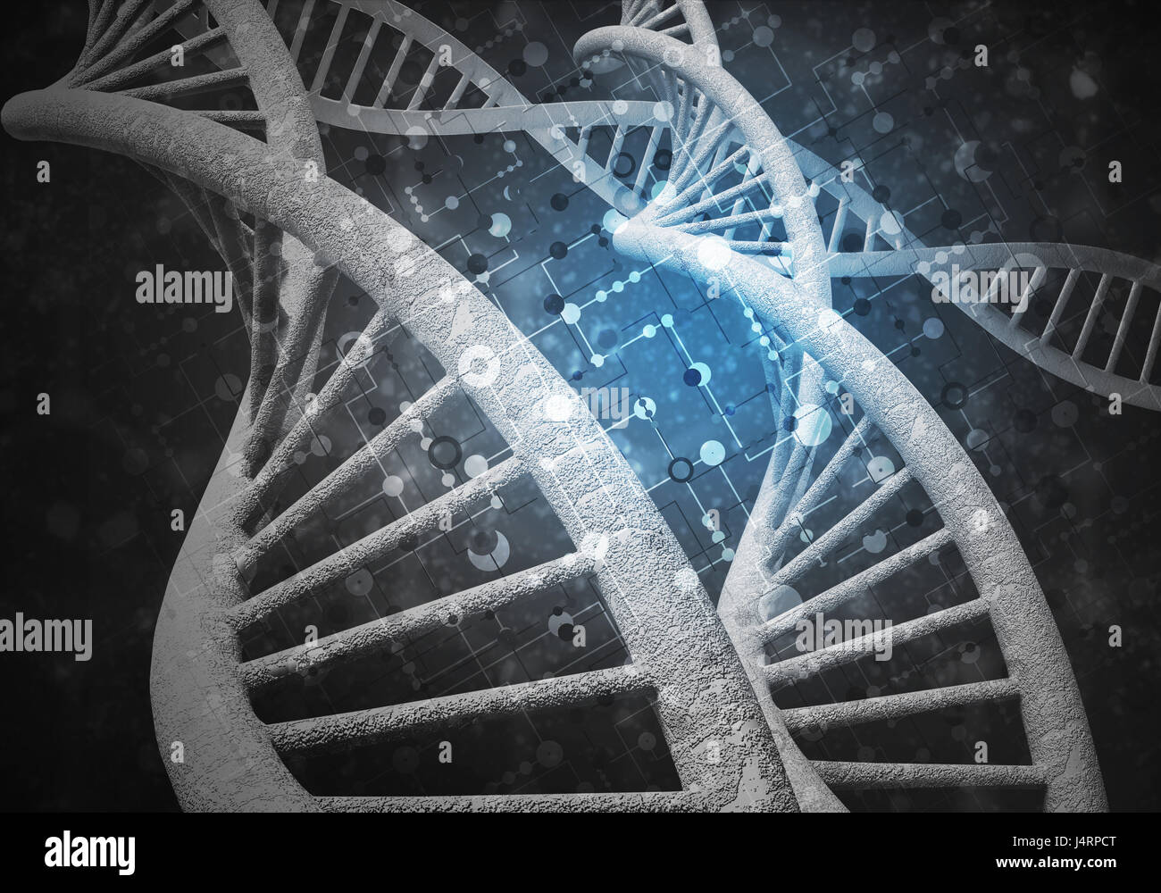 DNA molecules background Stock Photo - Alamy