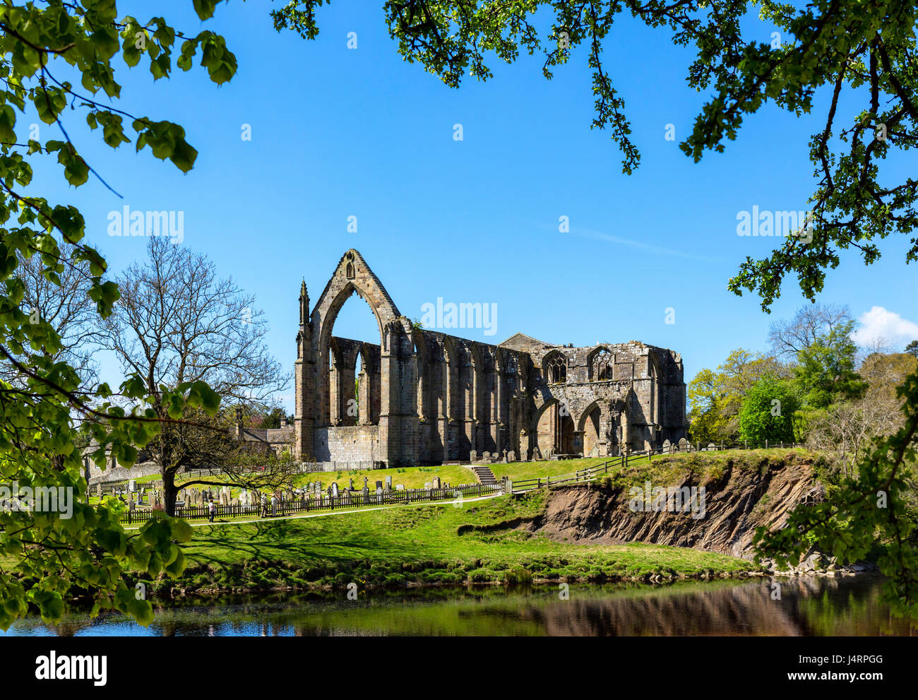 Bolton Priory, Bolton Abbey, Wharfedale, Yorkshire Dales National Park, North Yorkshire, England, UK Stock Photo