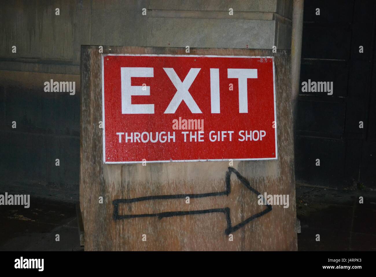 Exit Through the Gift Shop Stock Photo Alamy