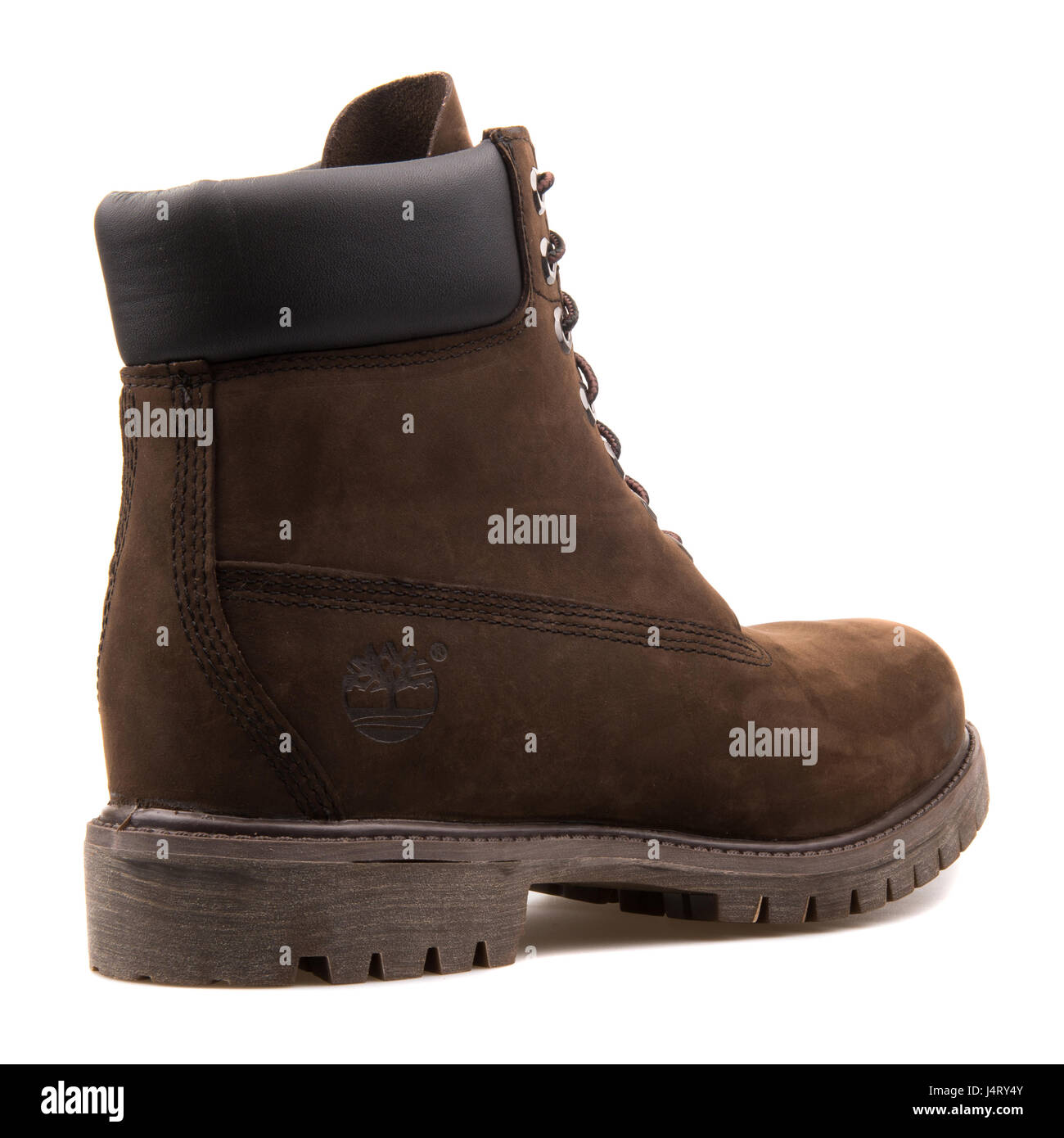 Timberland 6 Inch Premium Waterproof Dark Brown Nubuck Mens Leather Boots -  10001 Stock Photo - Alamy