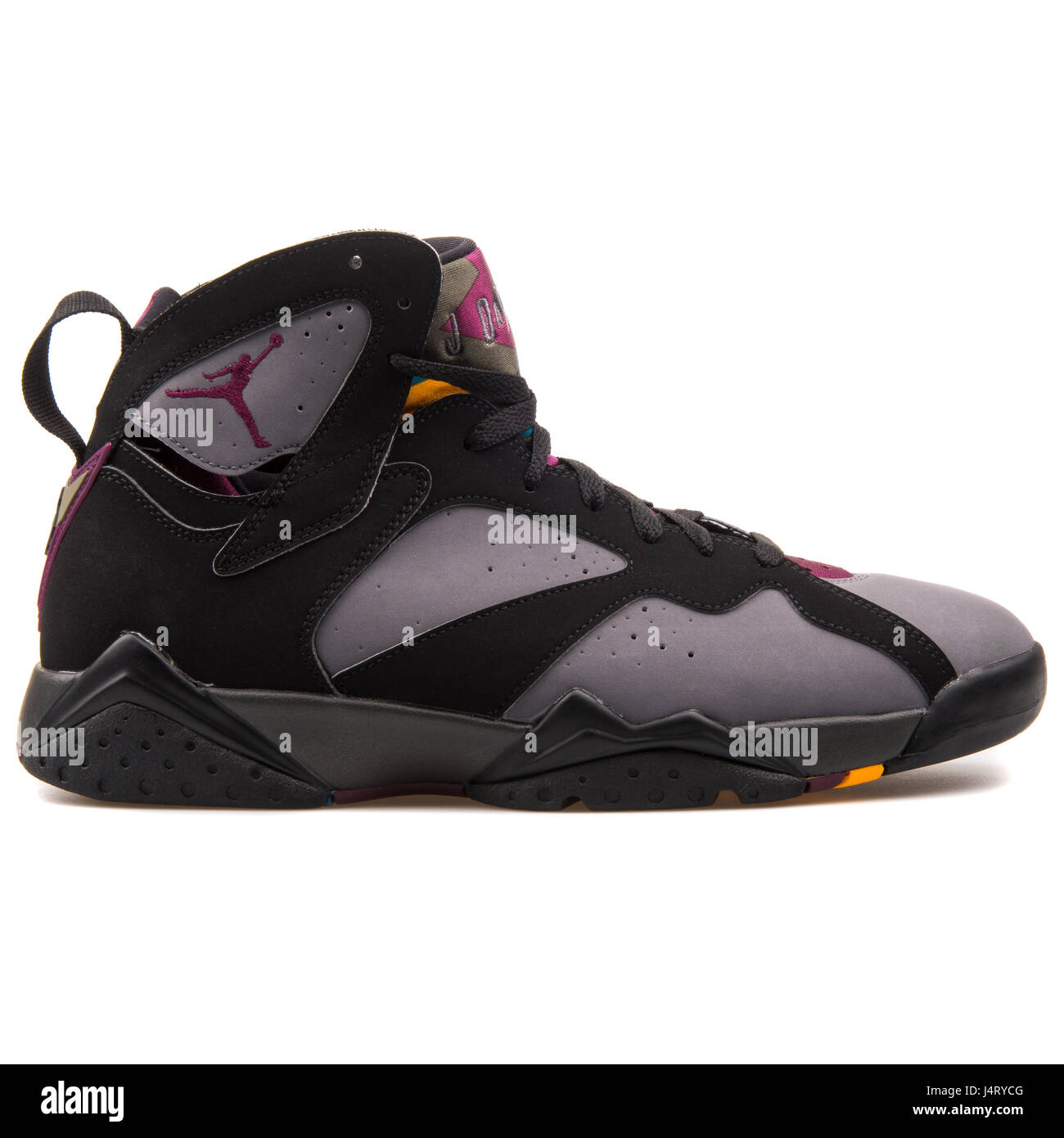 Nike Air Jordan 7 Retro Black Graphite Sneakers - 304775-034 Stock Photo -  Alamy