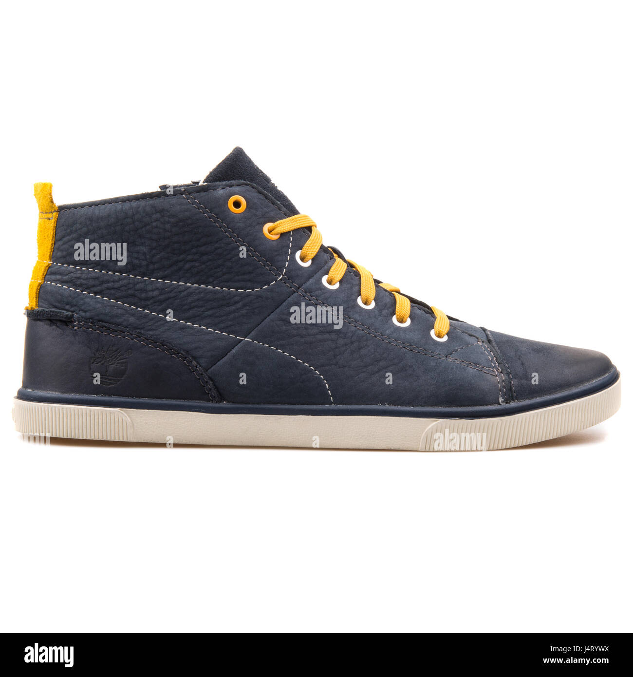 Timberland Slim Cupsole Hookset Camp Chukka Leather Blue Boots - 8791R  Stock Photo - Alamy