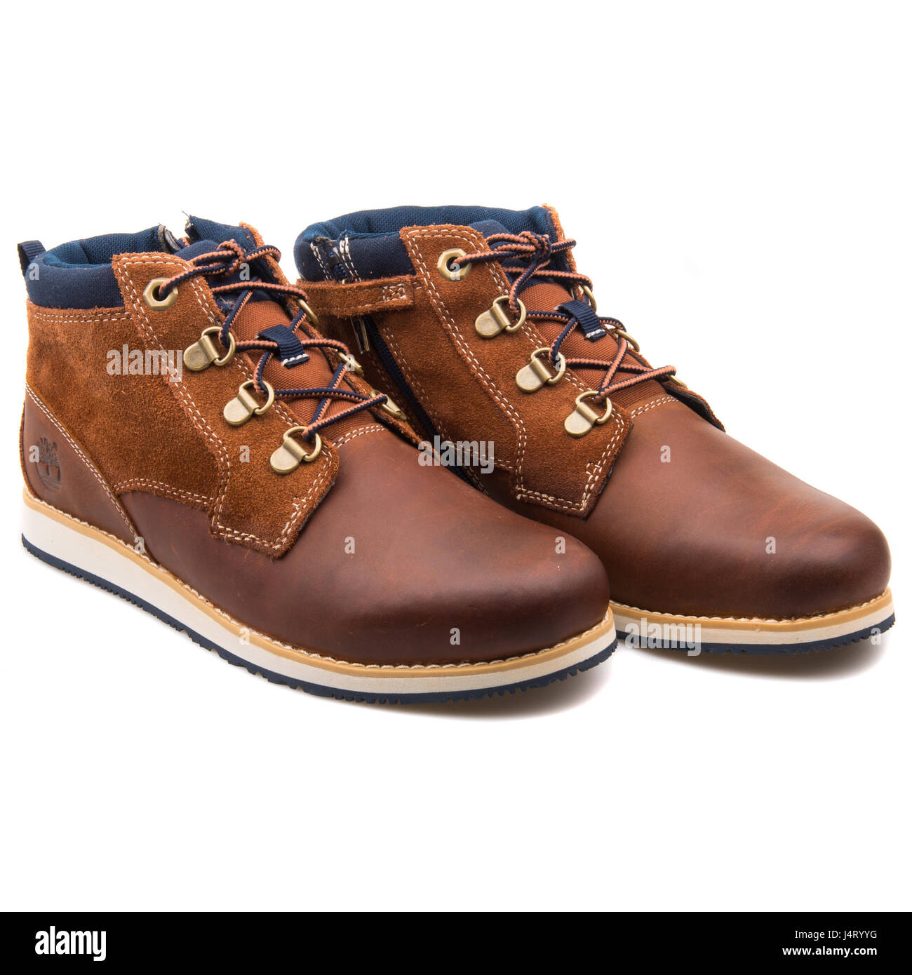 Timberland Rollinsford PT Lace Medium Brown Leather Boots - A13UG Stock  Photo - Alamy