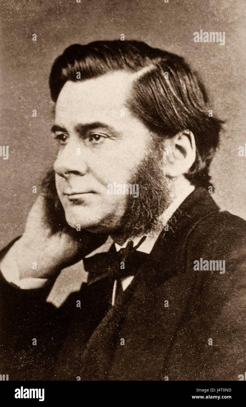 Thomas Henry Huxley 1874 Stock Photo Alamy
