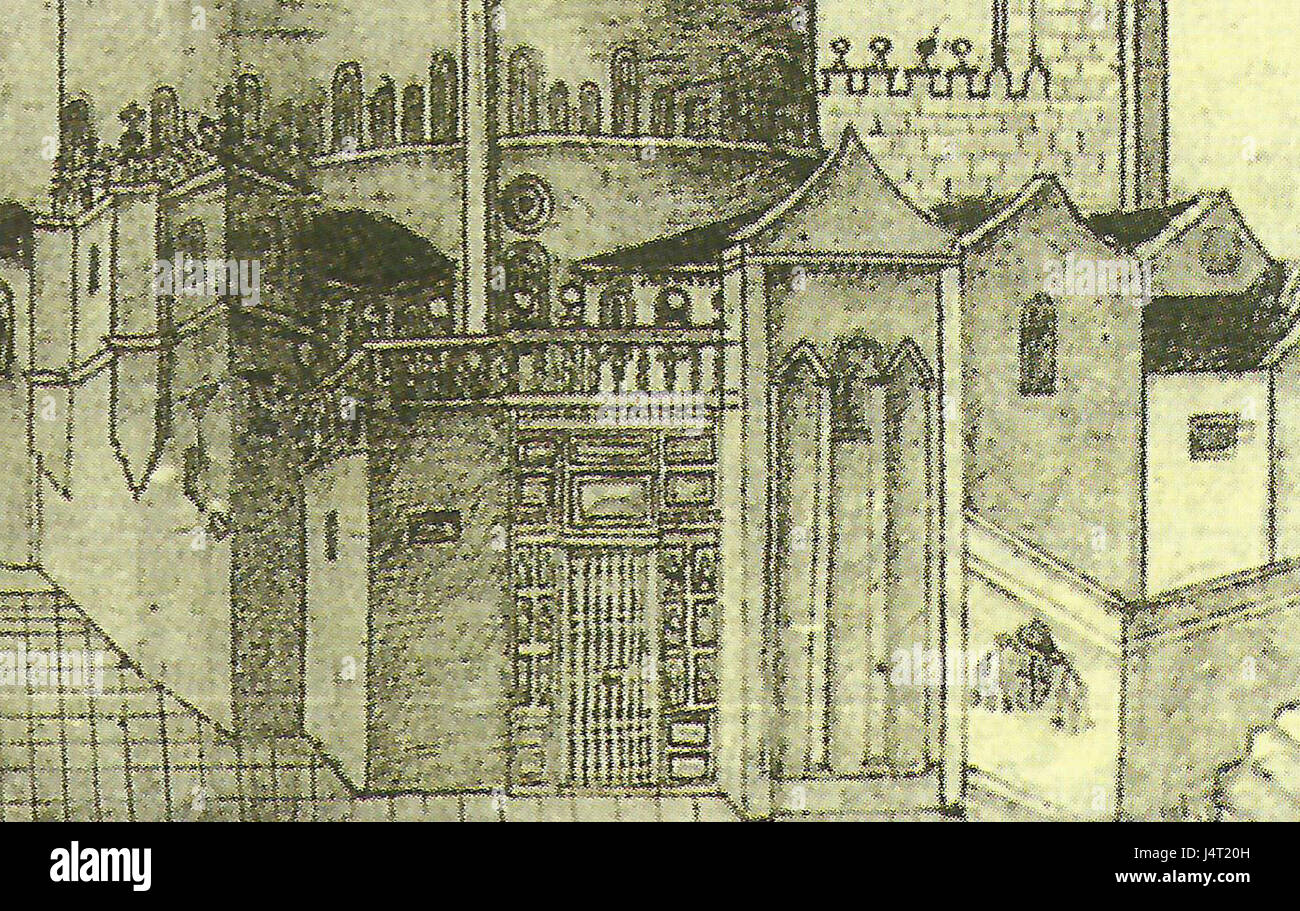 Vega y Verdugo 1657, fachada da Quintana, detalle Porta Santa Stock Photo