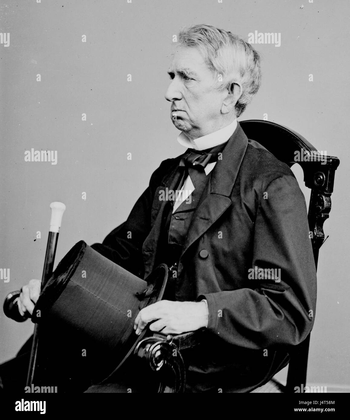William Seward, Secretary of State, bw photo portrait circa 1860 1865 Stock Photo