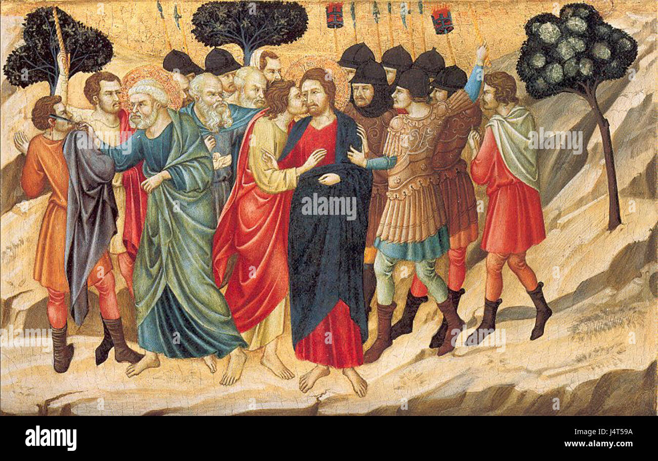 Ugolino di Nerio, The Betrayal of Christ Stock Photo