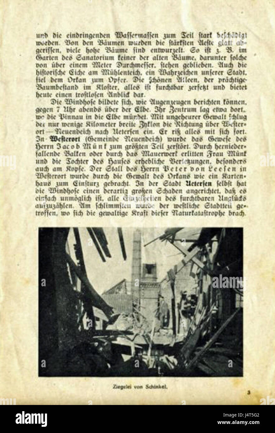 The Uetersen windhose of 1925 refers to a significant weather event in ...