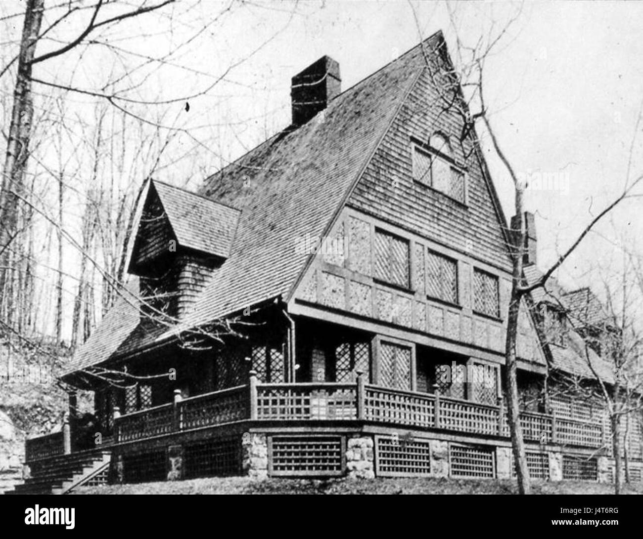 W. Chanler Cottage Tuxedo Park NY 1886 Bruce Price Stock Photo Alamy