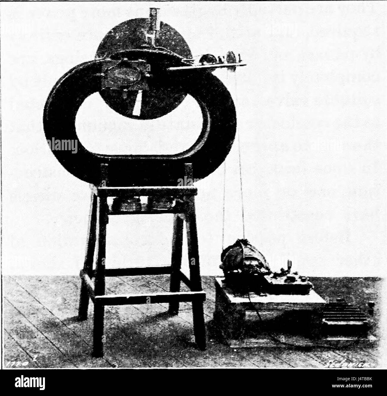 The Steam Turbine, 1911   Fig 35   Apparatus for Experiments on Cavitation Stock Photo
